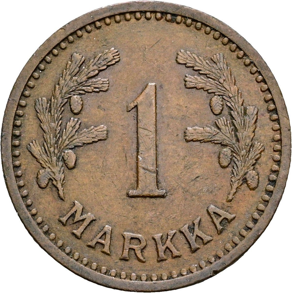 1 Markka 1943 S – Vorderseite