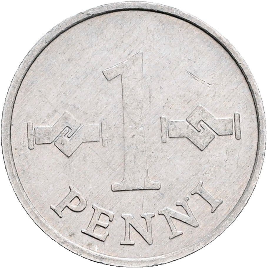 1 Penni 1976 – Vorderseite