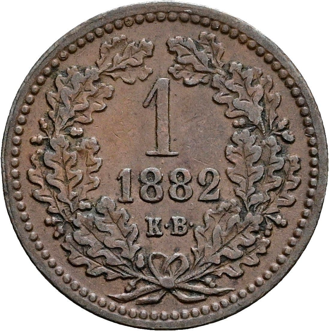 1 Krajczar Franz Joseph I. 1848-1916 1882 KB – Vorderseite