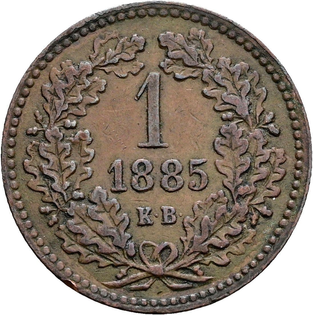 1 Krajczar Franz Joseph I. 1848-1916 1885 KB – Vorderseite