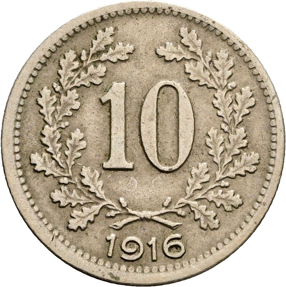 10 Heller Franz Joseph I. 1848-1916 1916 – Vorderseite