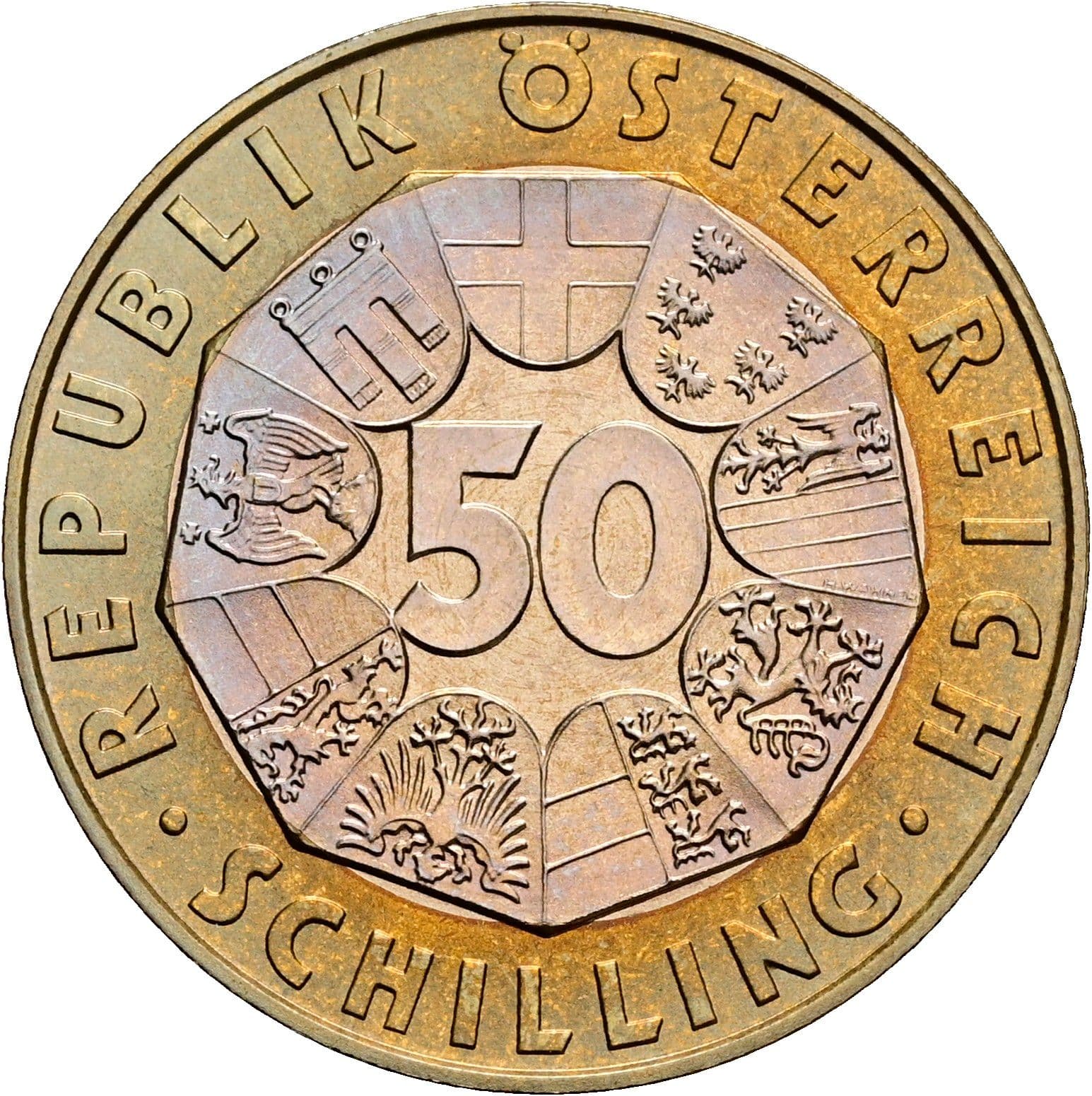 50 Schilling 2000 – Vorderseite