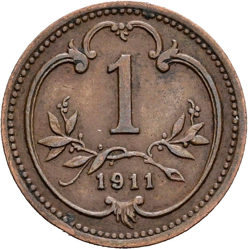 1 Heller Franz Joseph I. 1848-1916 1911 – Vorderseite