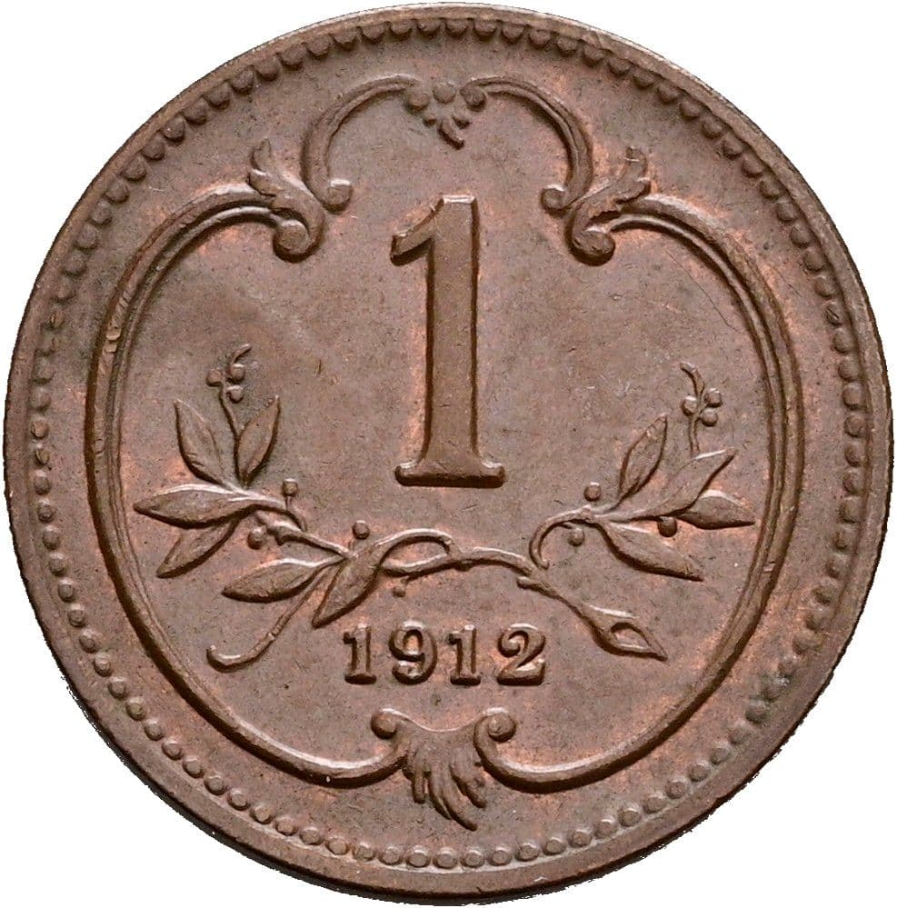 1 Heller Franz Joseph I. 1848-1916 1912 – Vorderseite