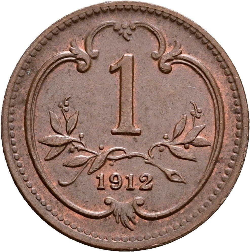 1 Heller Franz Joseph I. 1848-1916 1912 – Vorderseite