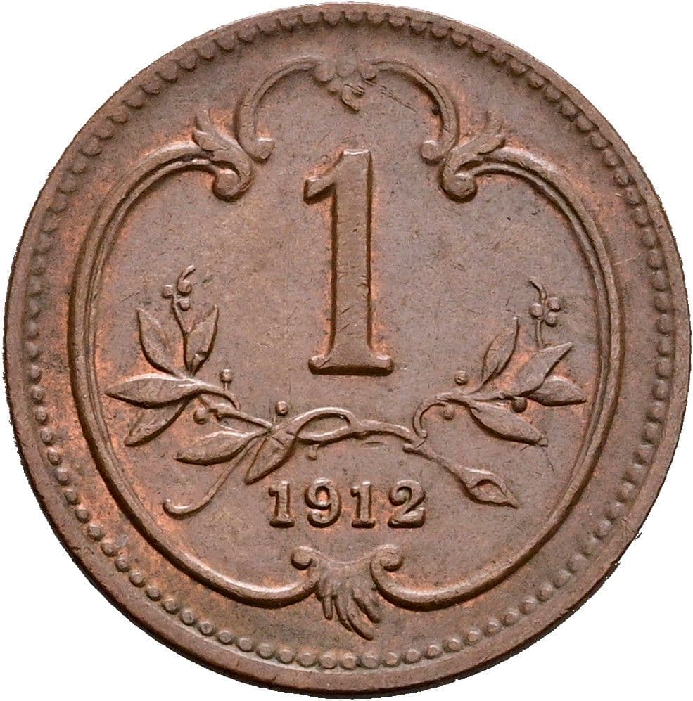 1 Heller Franz Joseph I. 1848-1916 1912 – Vorderseite