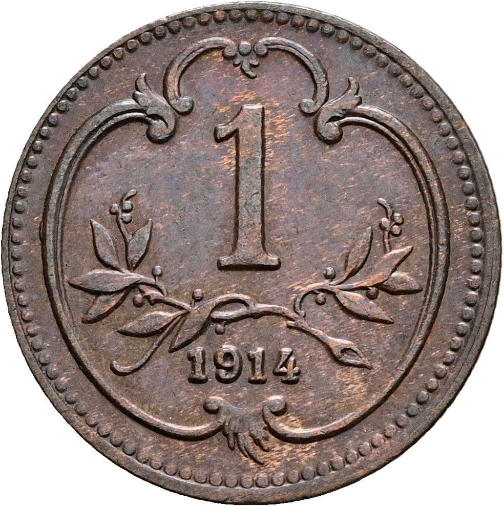 1 Heller Franz Joseph I. 1848-1916 1914 – Vorderseite