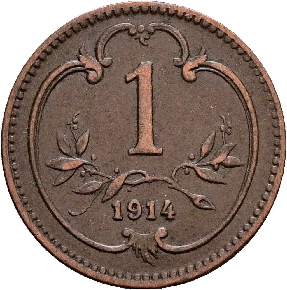 1 Heller Franz Joseph I. 1848-1916 1914 – Vorderseite