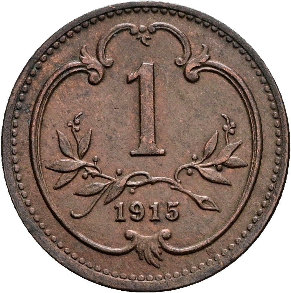 1 Heller Franz Joseph I. 1848-1916 1915 – Vorderseite