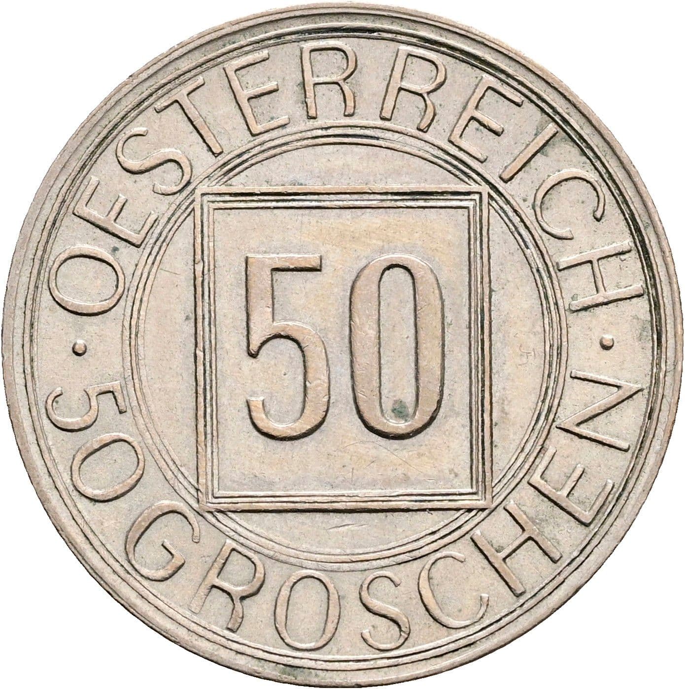 50 Groschen 1934 – Vorderseite