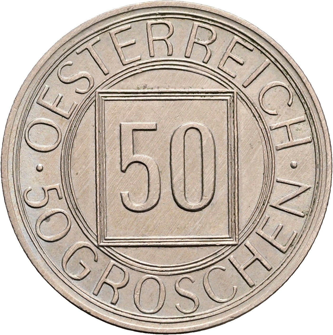 50 Groschen 1934 – Vorderseite