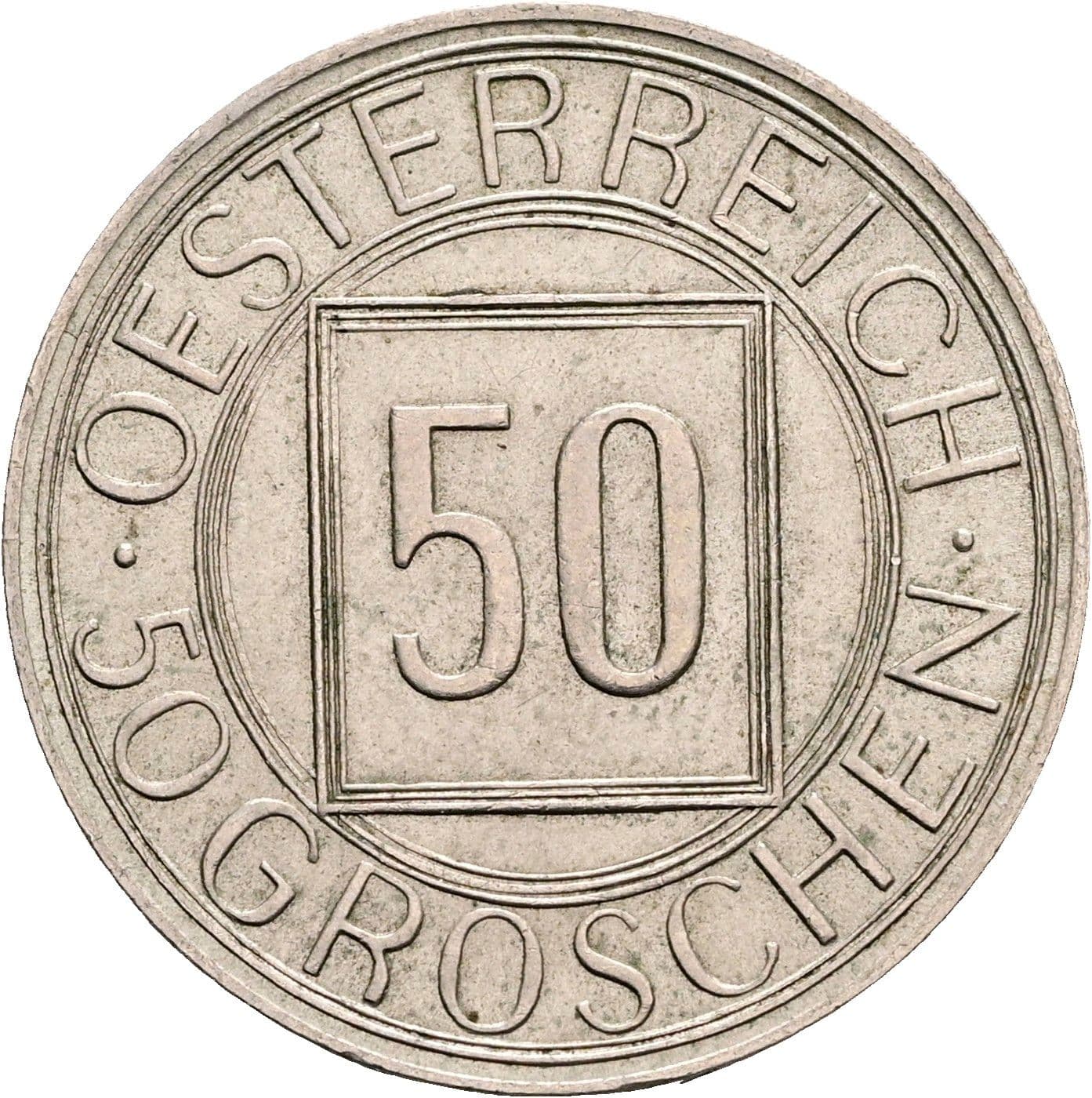 50 Groschen 1934 – Vorderseite