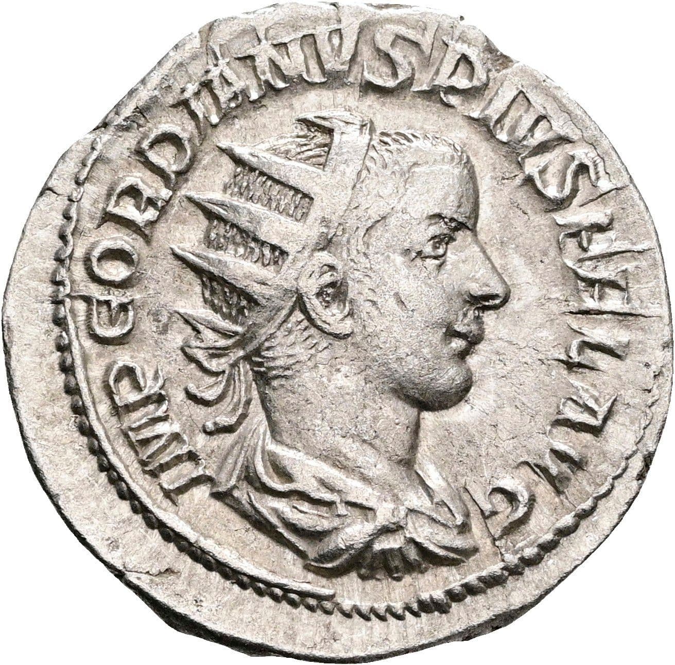 Antoninian Gordianus III. Pius 238-244 AC ohne Jahr – Vorderseite