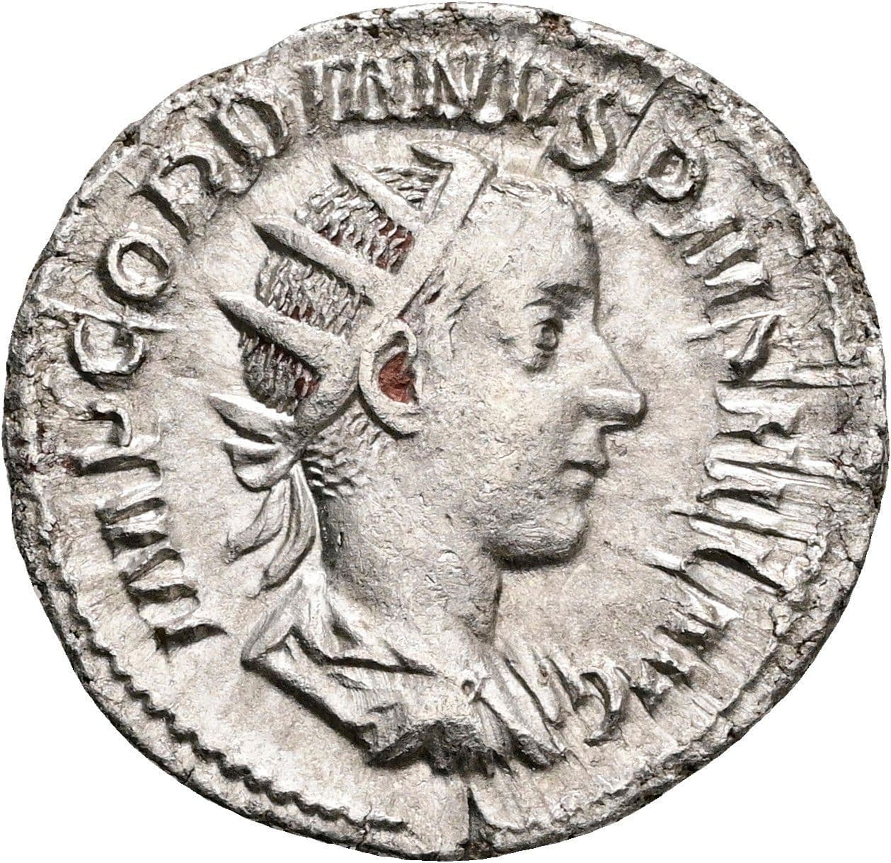 Antoninian Gordianus III. Pius 238-244 AC ohne Jahr – Vorderseite