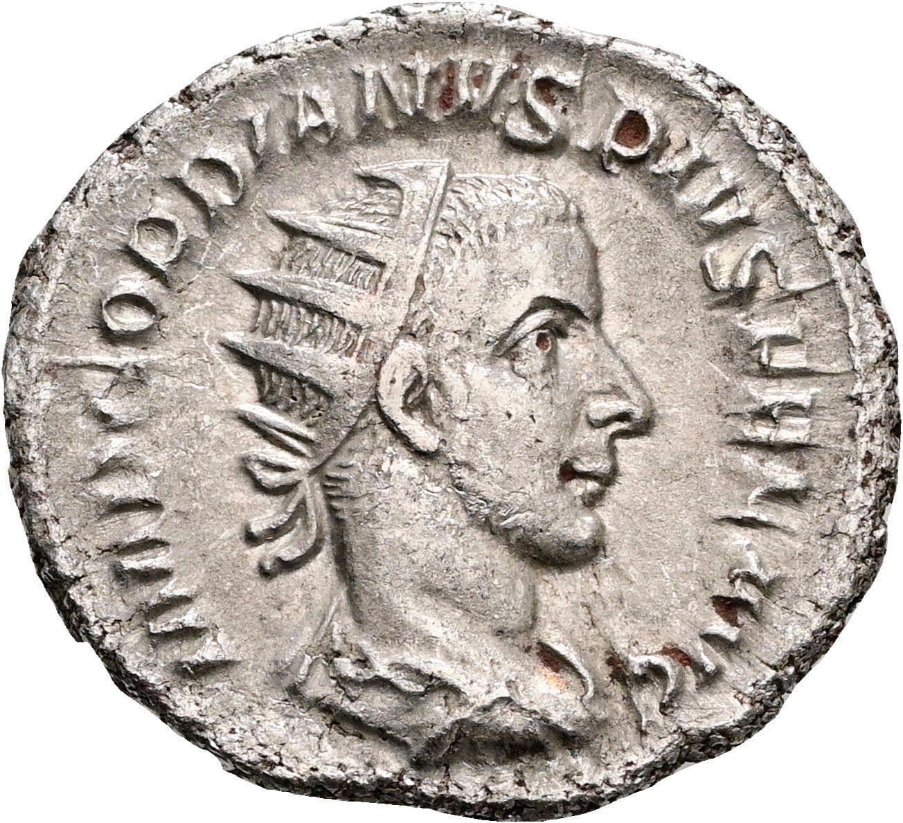 Antoninian Gordianus III. Pius 238-244 AC ohne Jahr – Vorderseite