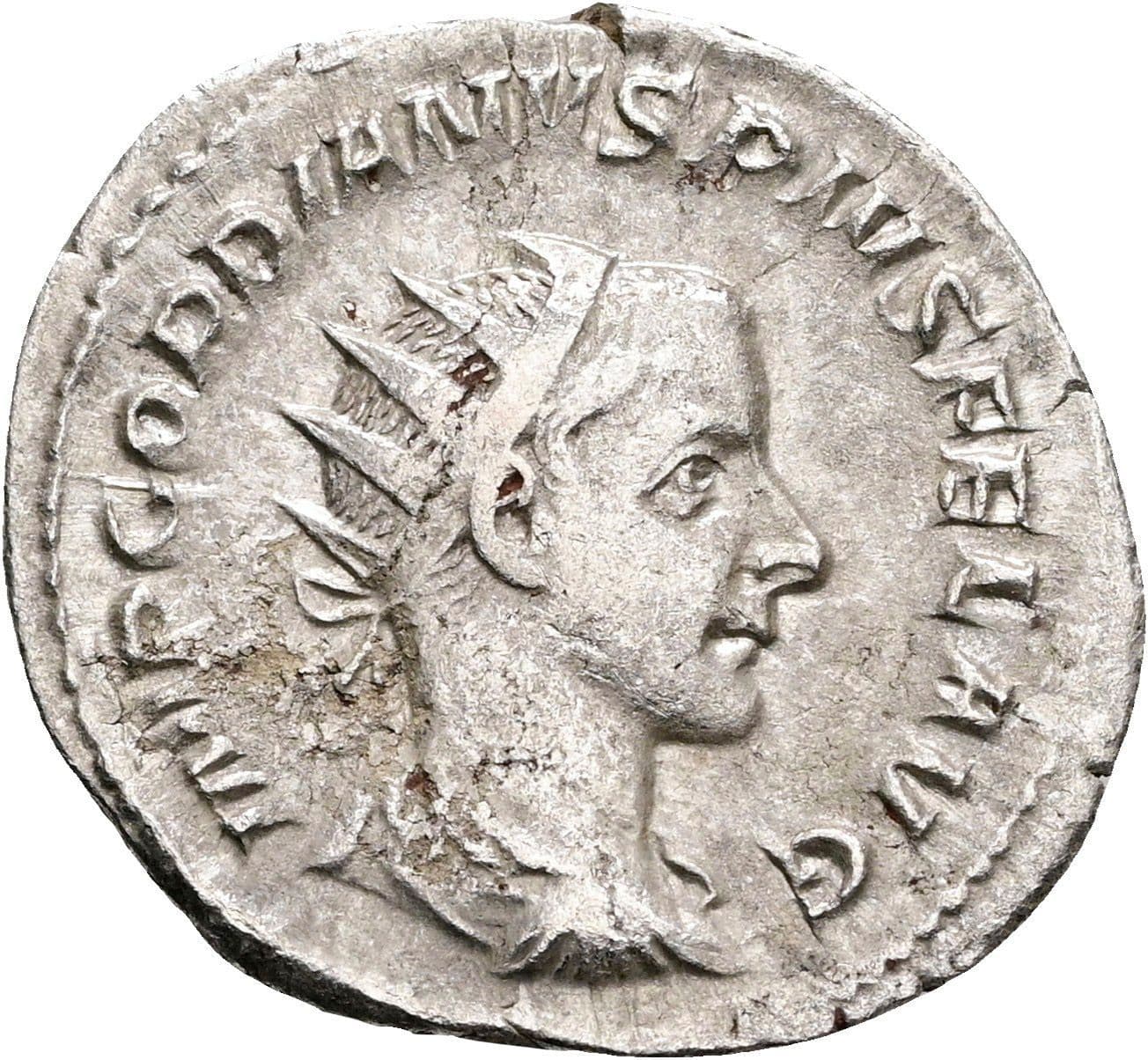 Antoninian Gordianus III. Pius 238-244 AC ohne Jahr – Vorderseite