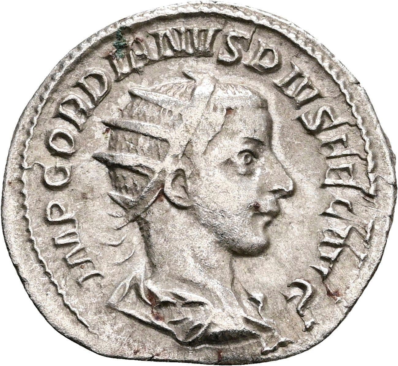 Antoninian Gordianus III. Pius 238-244 AC ohne Jahr – Vorderseite