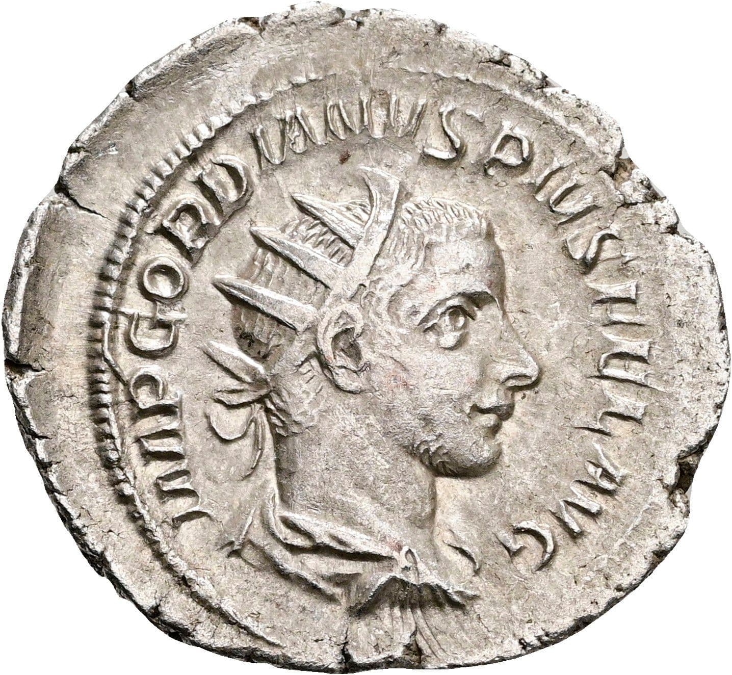 Antoninian Gordianus III. Pius 238-244 AC ohne Jahr – Vorderseite