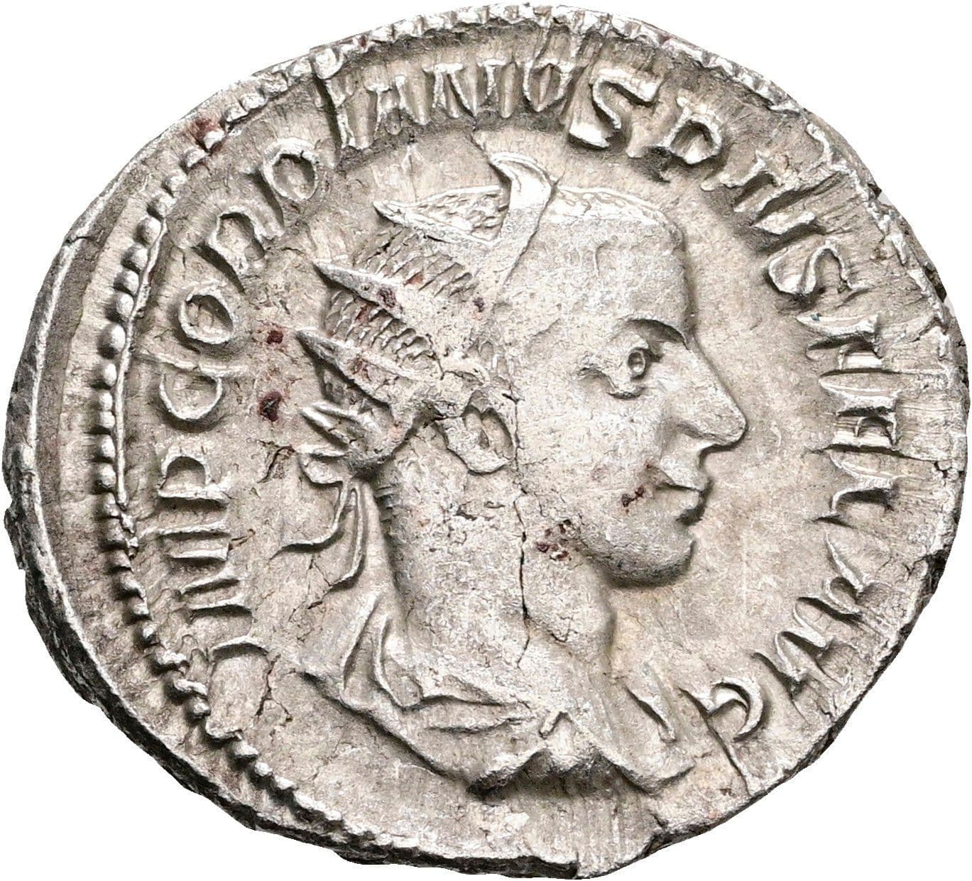 Antoninian Gordianus III. Pius 238-244 AC ohne Jahr – Vorderseite