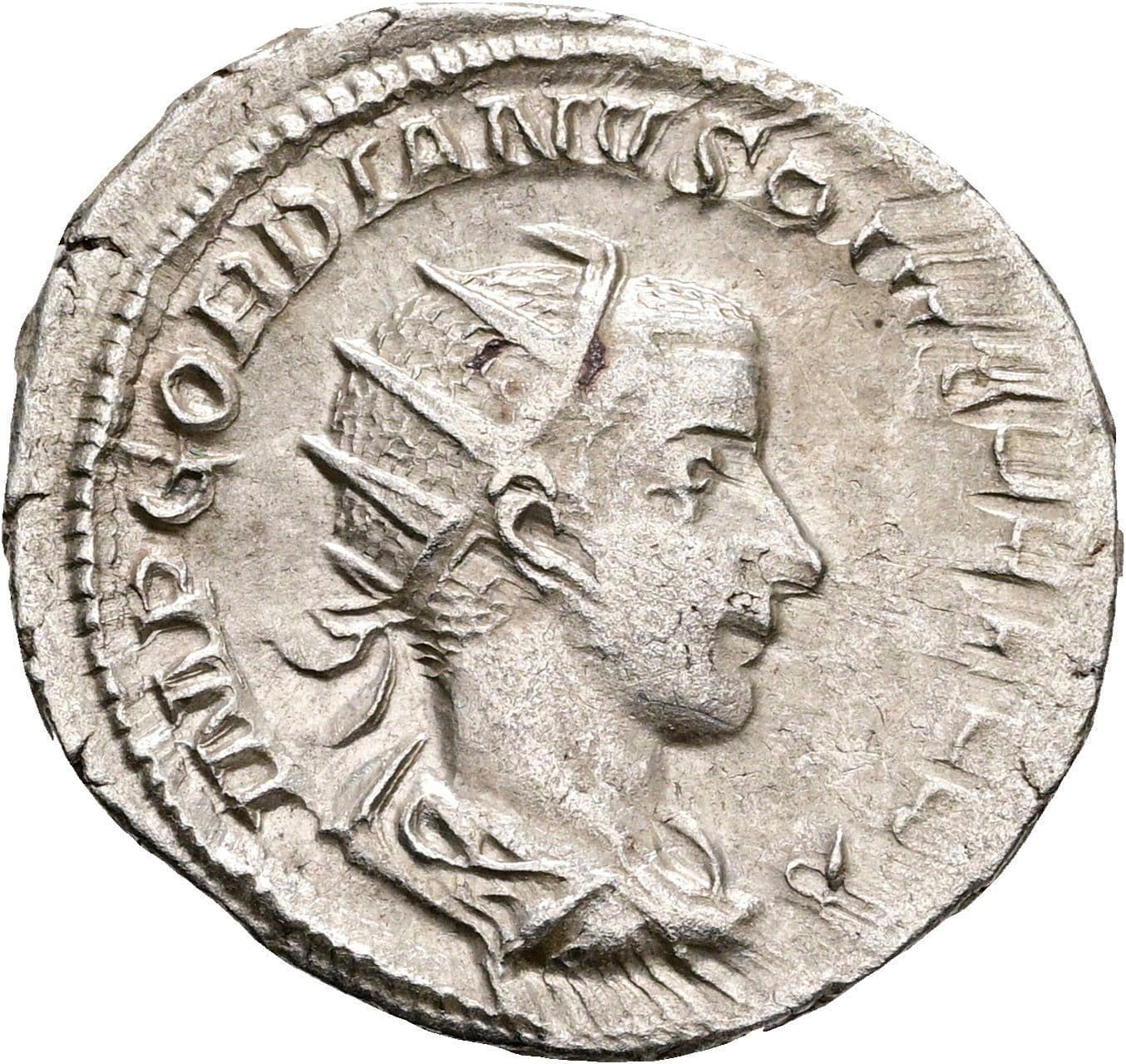 Antoninian Gordianus III. Pius 238-244 AC ohne Jahr – Vorderseite