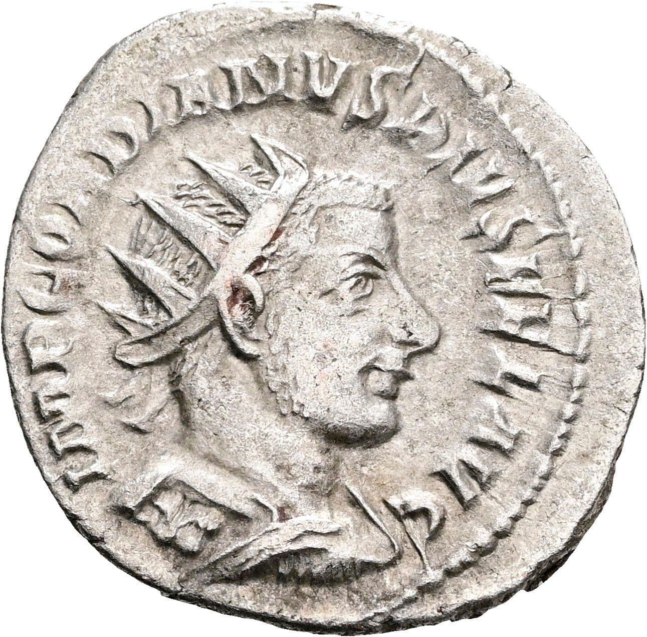 Antoninian Gordianus III. Pius 238-244 AC ohne Jahr – Vorderseite