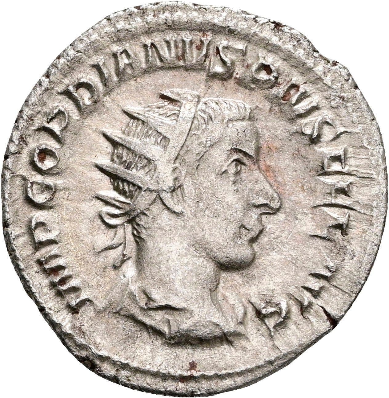 Antoninian Gordianus III. Pius 238-244 AC ohne Jahr – Vorderseite