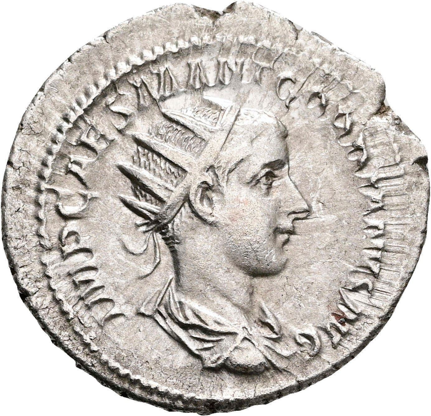 Antoninian Gordianus III. Pius 238-244 AC ohne Jahr – Vorderseite