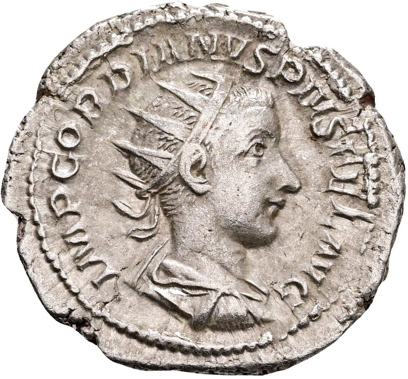 Antoninian Gordianus III. Pius 238-244 AC ohne Jahr – Vorderseite