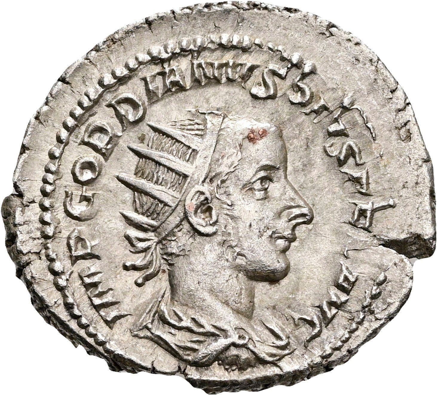 Antoninian Gordianus III. Pius 238-244 AC ohne Jahr – Vorderseite