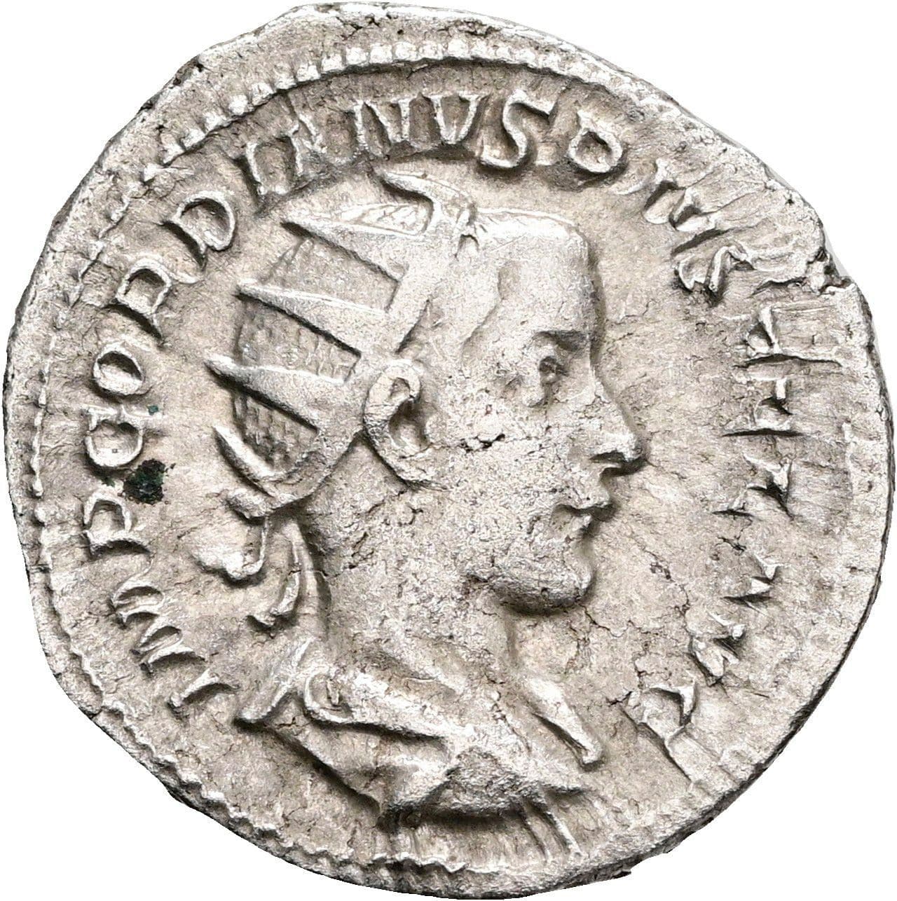 Antoninian Gordianus III. Pius 238-244 AC ohne Jahr – Vorderseite