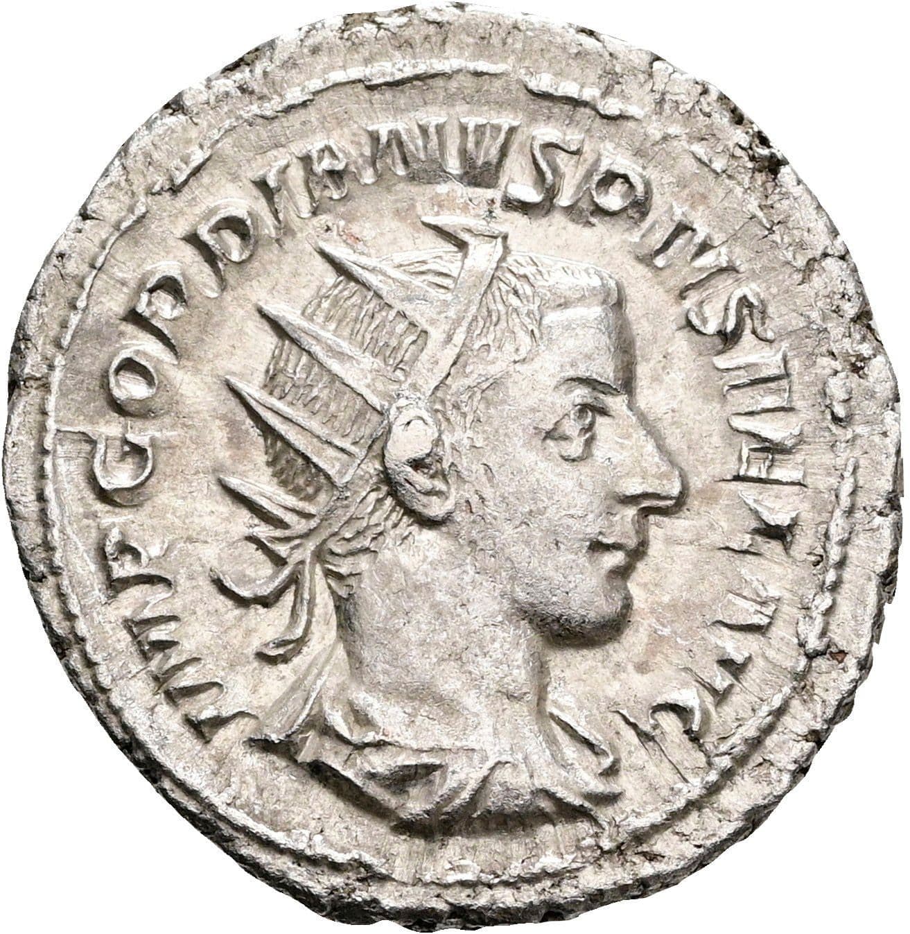 Antoninian Gordianus III. Pius 238-244 AC ohne Jahr – Vorderseite