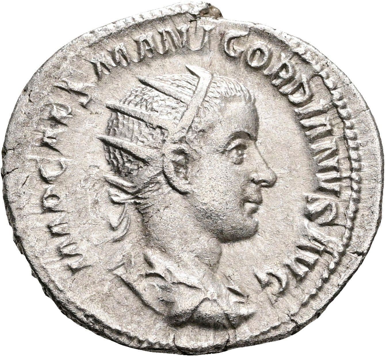 Antoninian Gordianus III. Pius 238-244 AC ohne Jahr – Vorderseite
