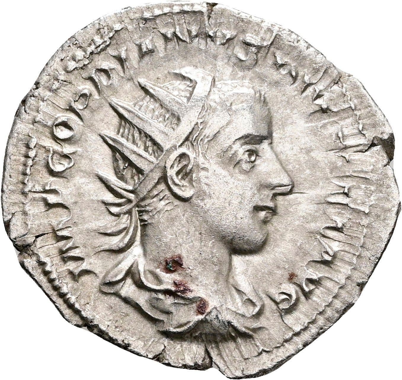 Antoninian Gordianus III. Pius 238-244 AC ohne Jahr – Vorderseite
