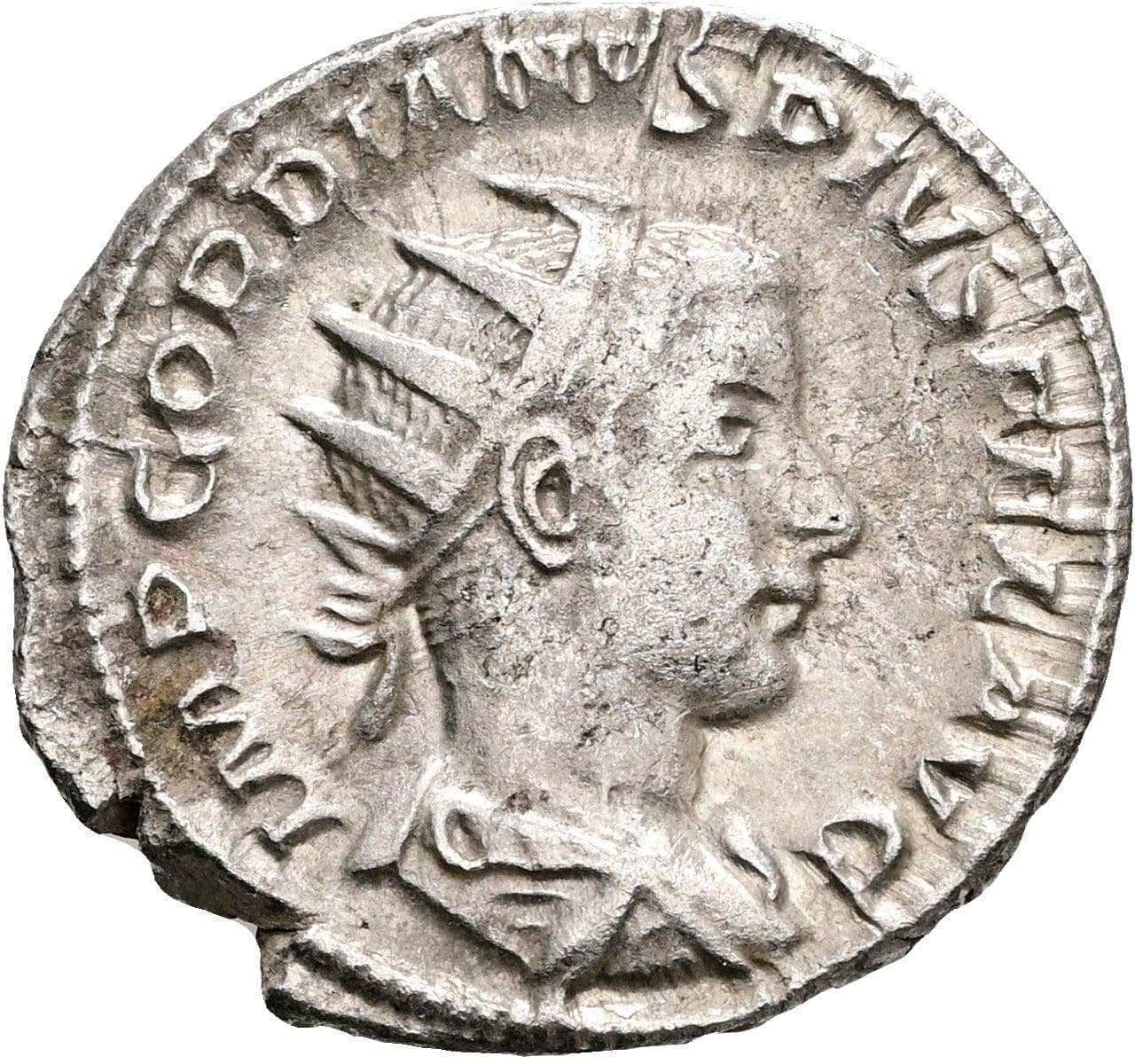 Antoninian Gordianus III. Pius 238-244 AC ohne Jahr – Vorderseite