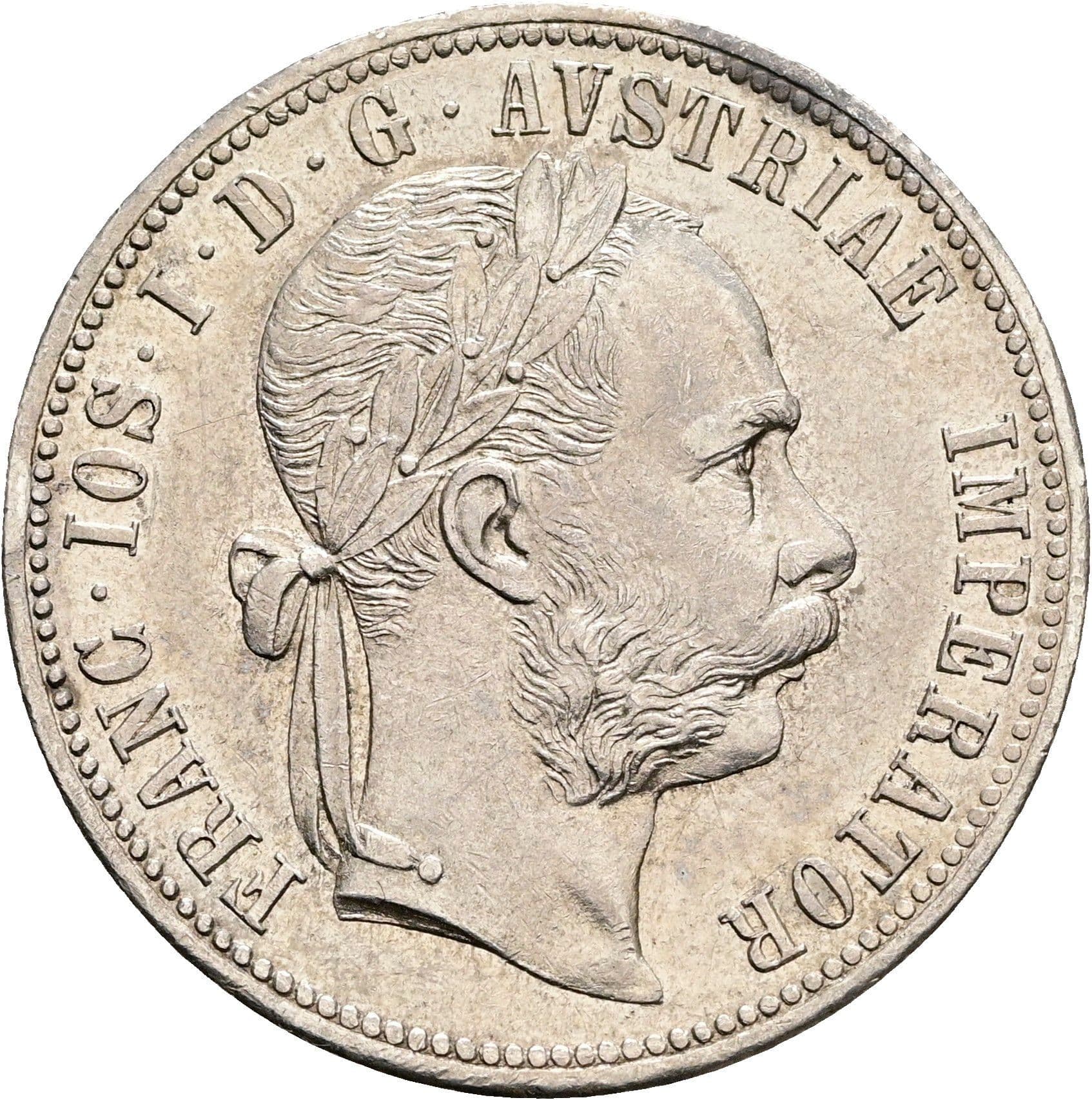1 Gulden Franz Joseph I. 1848-1916 1879 – Vorderseite