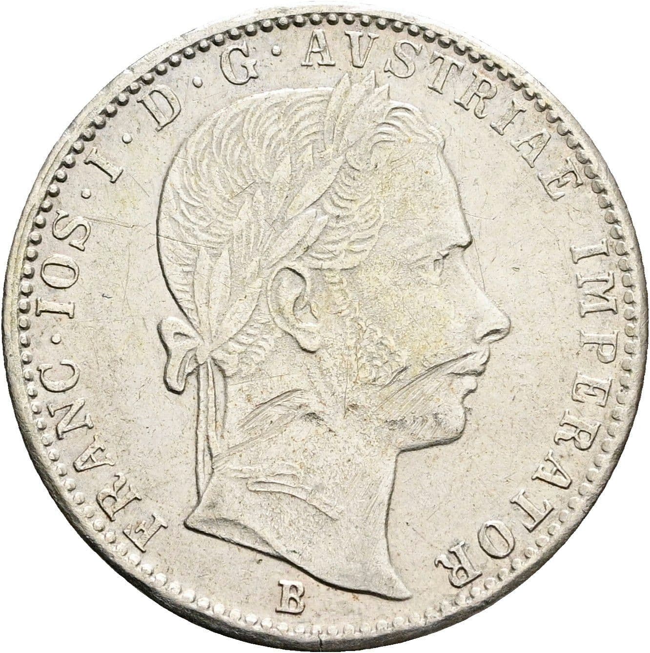 1/4 Gulden Franz Joseph I. 1848-1916 1860 B – Vorderseite