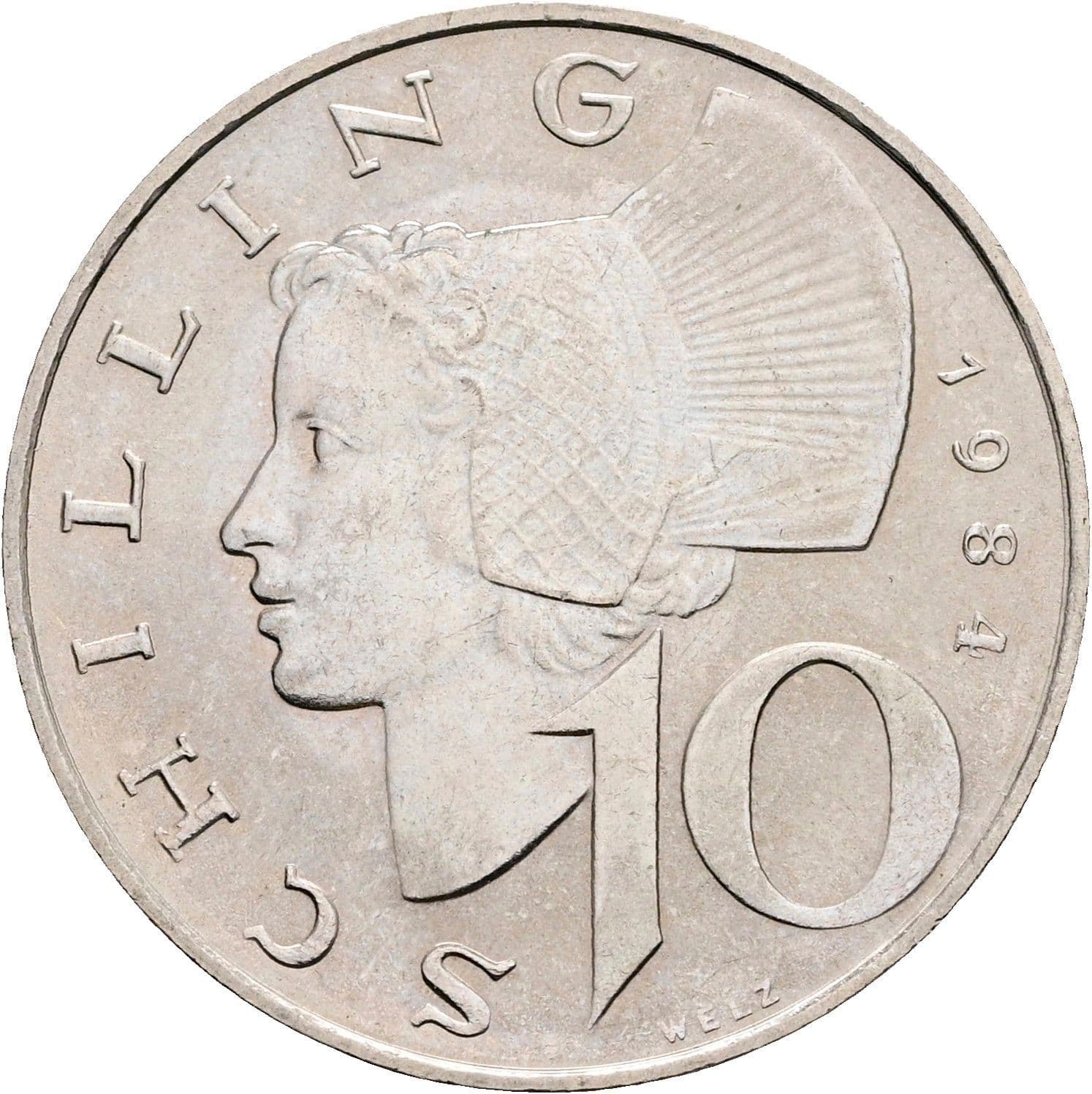 10 Schilling 1984 – Vorderseite