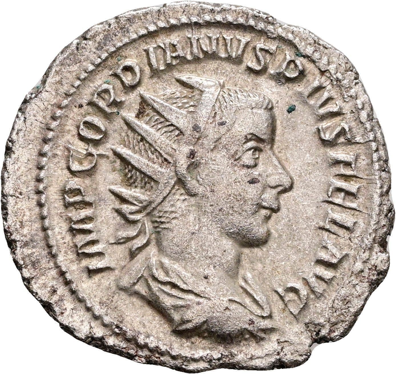 Antoninian Gordianus III. Pius 238-244 AC ohne Jahr – Vorderseite