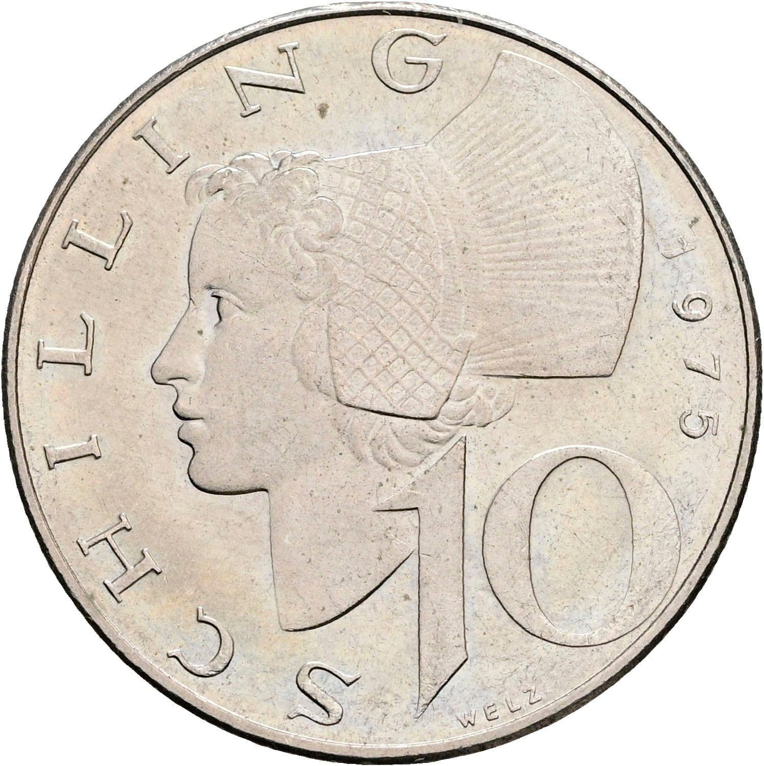 10 Schilling 1975 – Vorderseite