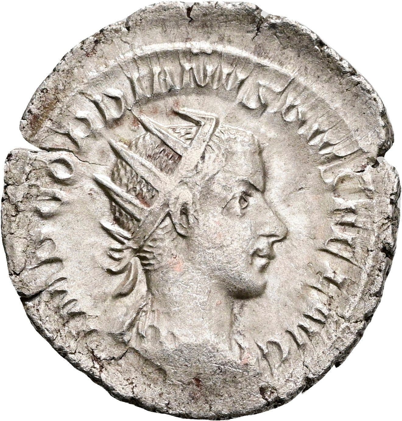 Antoninian Gordianus III. Pius 238-244 AC ohne Jahr – Vorderseite