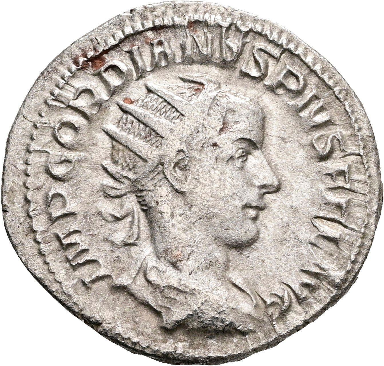 Antoninian Gordianus III. Pius 238-244 AC ohne Jahr – Vorderseite