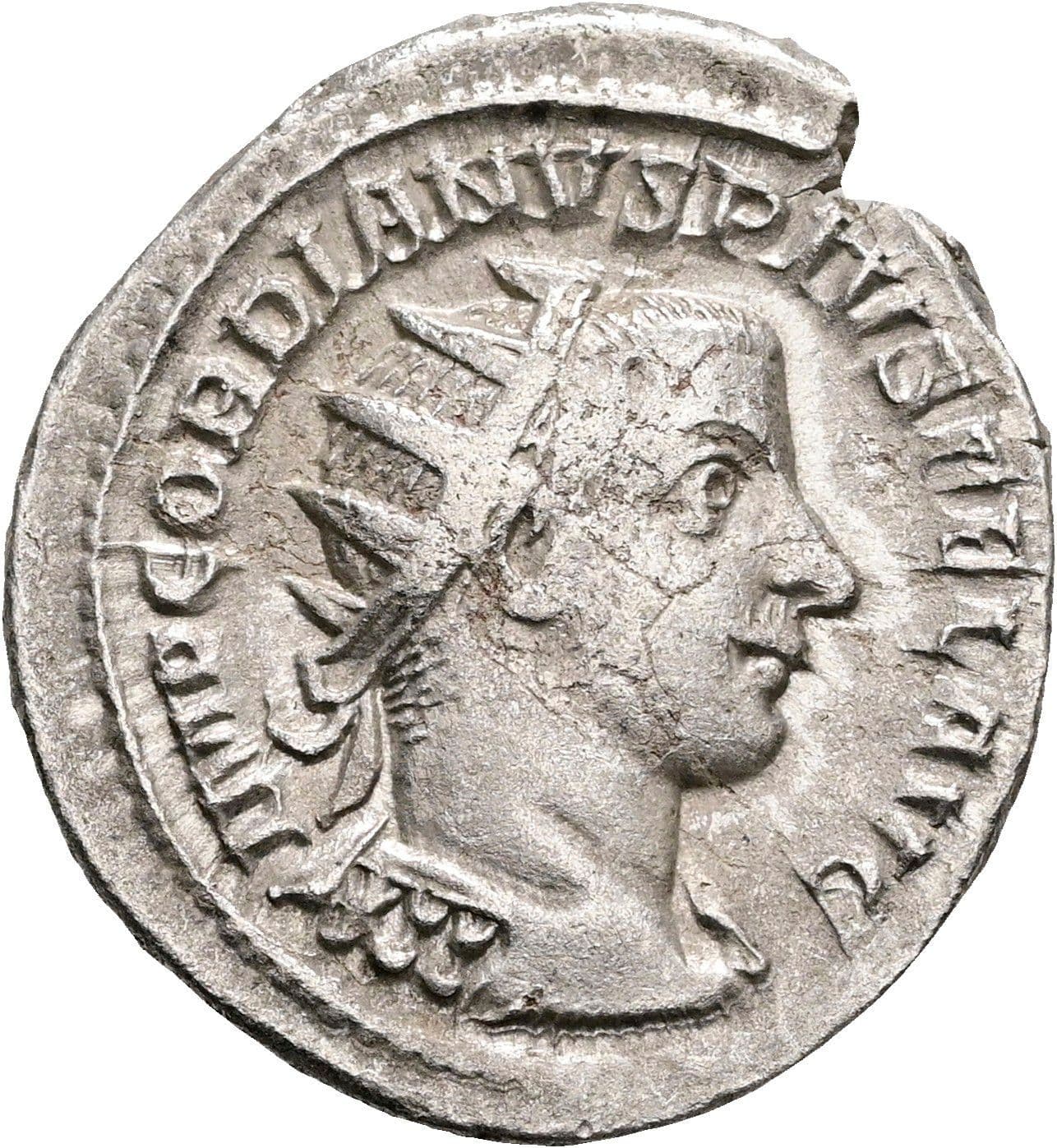 Antoninian Gordianus III. Pius 238-244 AC ohne Jahr – Vorderseite
