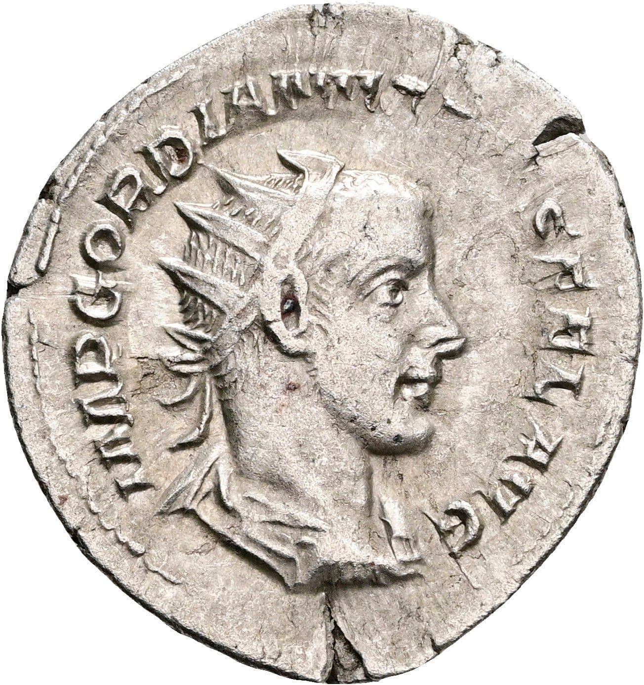 Antoninian Gordianus III. Pius 238-244 AC ohne Jahr – Vorderseite