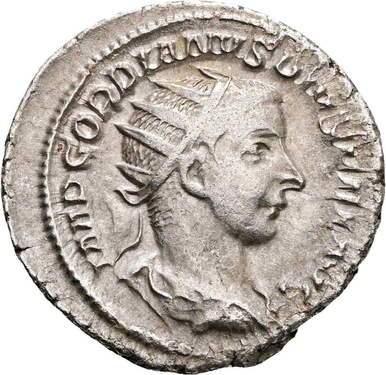Antoninian Gordianus III. Pius 238-244 AC ohne Jahr – Vorderseite
