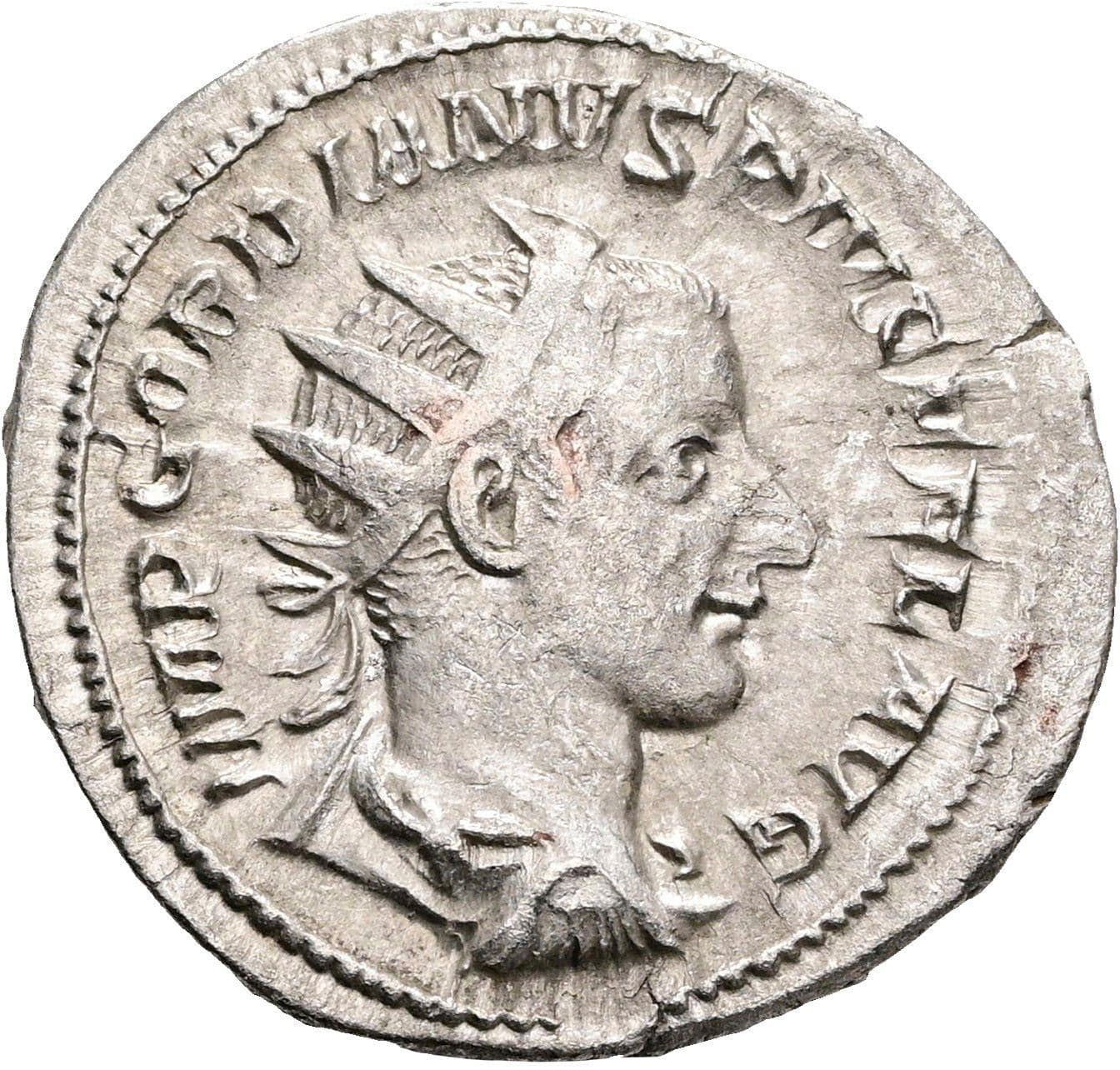 Antoninian Gordianus III. Pius 238-244 AC ohne Jahr – Vorderseite
