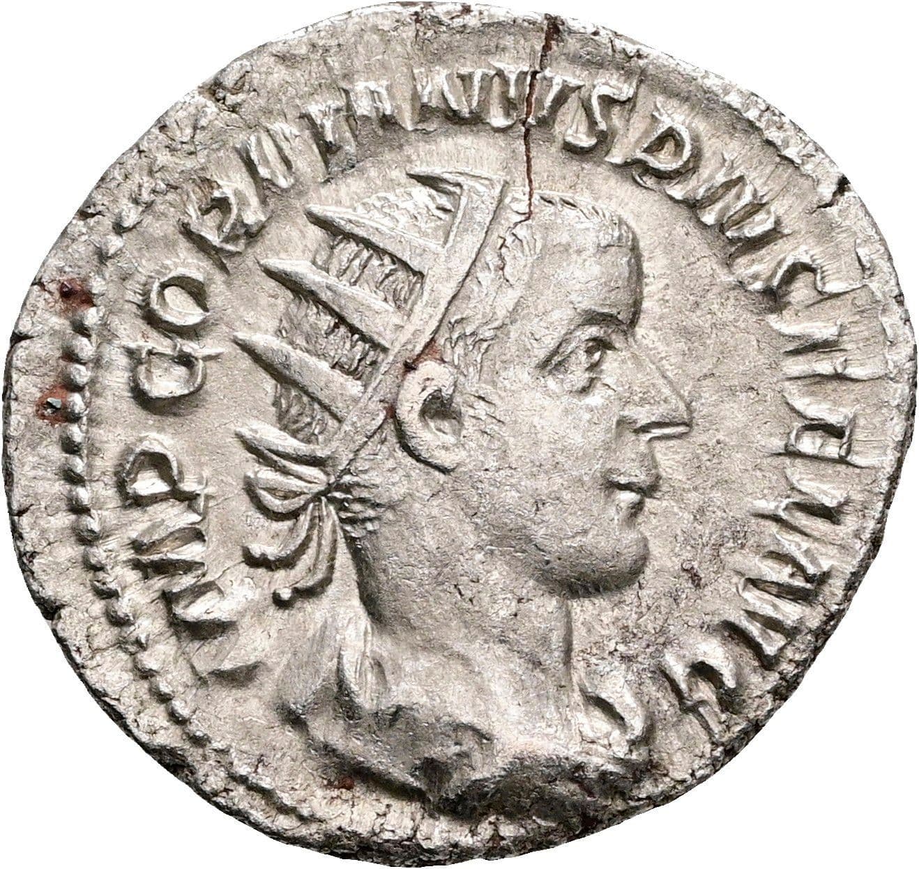 Antoninian Gordianus III. Pius 238-244 AC ohne Jahr – Vorderseite