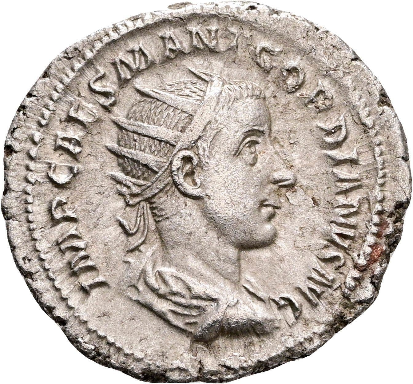 Antoninian Gordianus III. Pius 238-244 AC ohne Jahr – Vorderseite