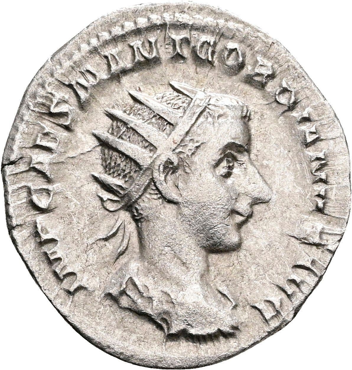 Antoninian Gordianus III. Pius 238-244 AC ohne Jahr – Vorderseite