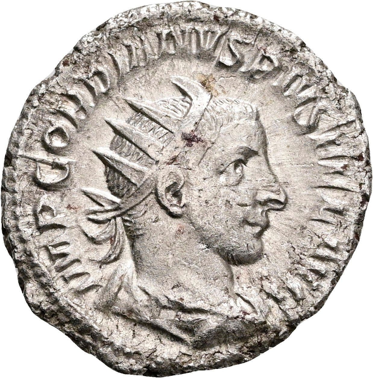 Antoninian Gordianus III. Pius 238-244 AC ohne Jahr – Vorderseite