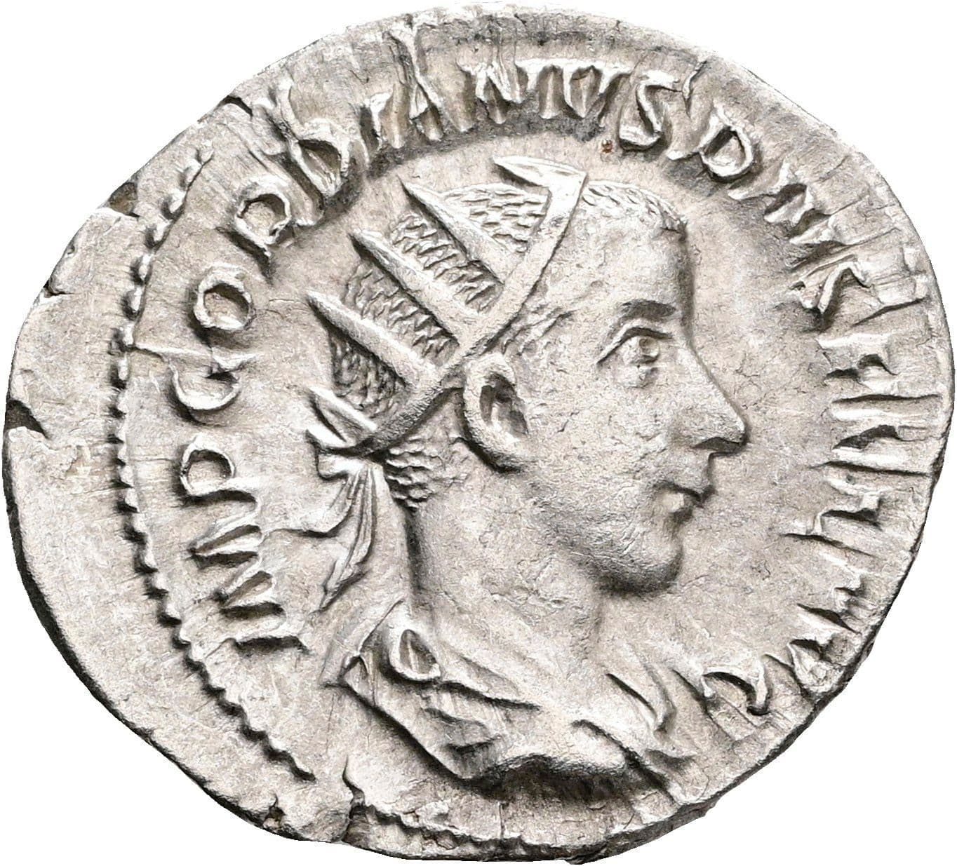 Antoninian Gordianus III. Pius 238-244 AC ohne Jahr – Vorderseite
